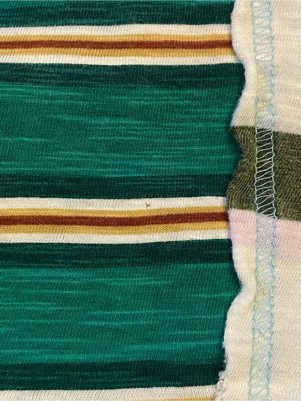WE THE FREE Get Real Tee Oversized Striped Colorblock Cotton Green Size XS - Picture 14 of 14
